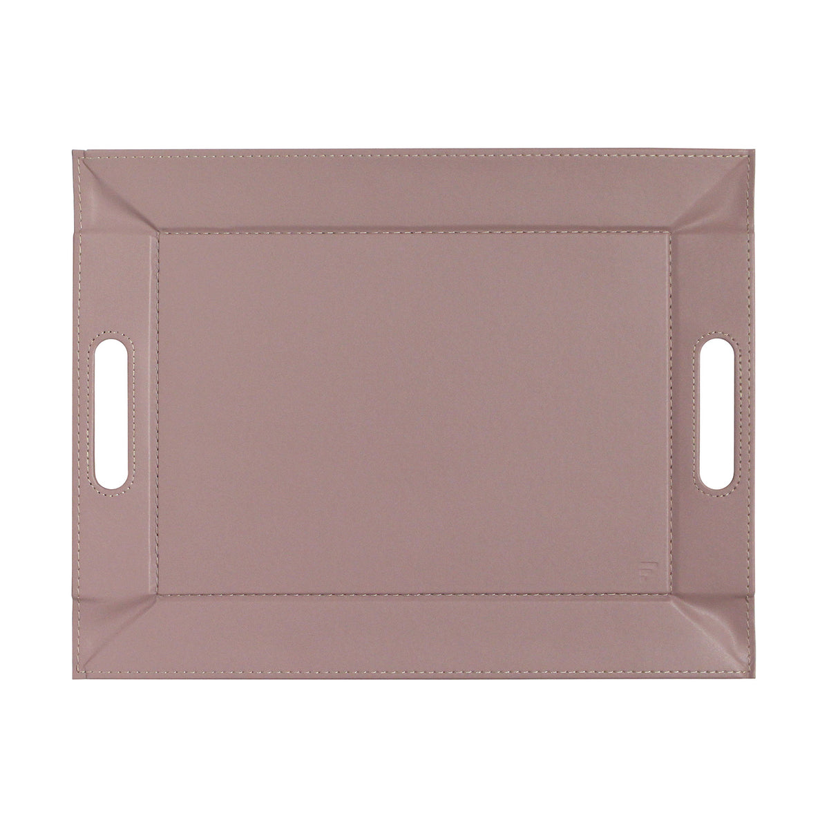 Freeform Wendetablett 2-in-1 tablett and tischset in Altrosa and Stein, small size, showing both sides with stylish design