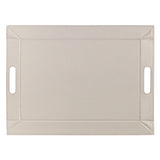 Large Freeform Wendetablett 2-in-1 tablett and Tischset DUO, reversible surface in natural wood finish.