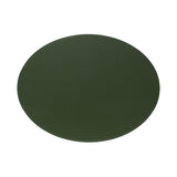 FREEFORM Platzset DUO in olive green and ivory, oval shape with elegant design, ideal for enhancing dining table decor.