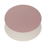 FREEFORM Platzset DUO in altrosa and stein, oval-shaped table placemat set with elegant design and soft color tones.
