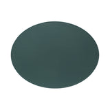 FREEFORM Platzset DUO in petrol and anthracite, oval-shaped table place setting with matching placemats and napkins.