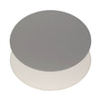 FREEFORM Platzset DUO in gray and white with oval shape, featuring a modern design for dining table protection and decoration.