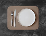 FREEFORM FLEXI 2-piece table setting set with colorful, flexible placemats displayed on a dining table.