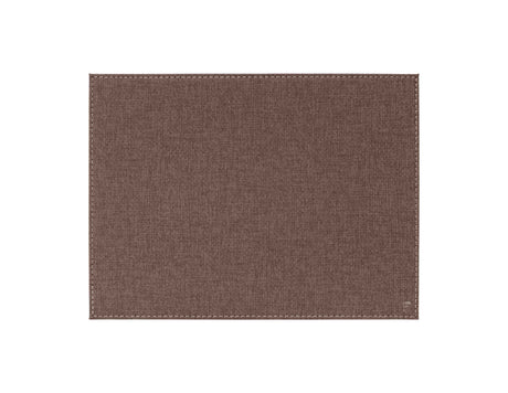 Oval brown textile table placemat from FREEFORM, small size, designed for elegant dining settings.