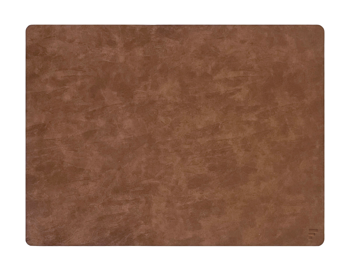 FREEFORM FLEXI leather-look 2-piece table mat set featuring modern design and durable material for stylish dining protection.