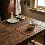 FREEFORM FLEXI leather-look 2-piece table mat set, stylish and durable, designed for elegant dining or everyday use.
