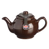 Brown P & K Kensington Teekanne teapot with elegant design, featuring a smooth finish and classic shape for serving tea.