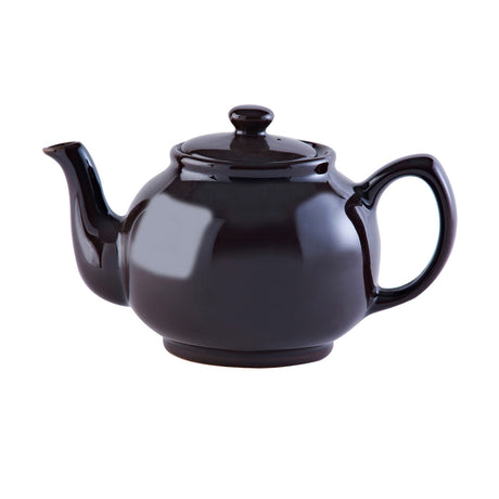 Brown P & K Kensington teapot with a classic design, featuring a spout, handle, and lid, perfect for tea brewing.