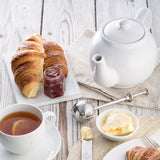 White P & K Kensington teapot with a classic design, featuring a smooth, rounded shape and a sturdy handle.