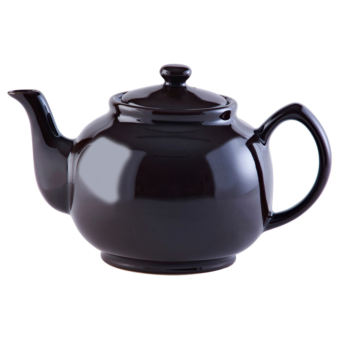 P & K PRICE & KENSINGTON brown teapot with a classic design, made of ceramic or porcelain material.
