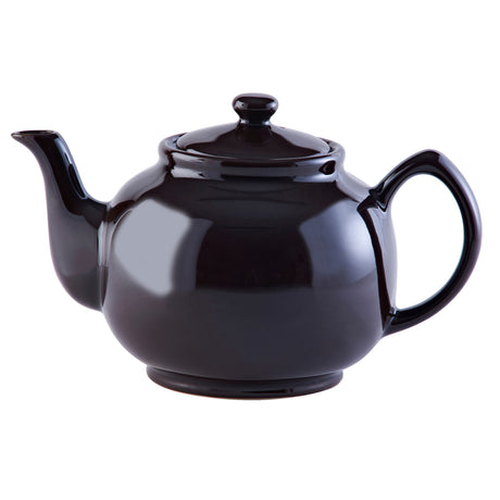 P & K PRICE & KENSINGTON brown teapot with a classic design, made of ceramic or porcelain material.