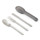 BLACK+BLUM stainless steel TO-GO lunch cutlery set, compact and durable Besteck for on-the-go eating.