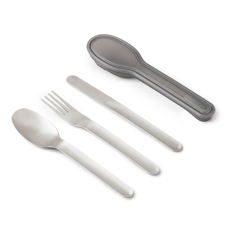BLACK+BLUM stainless steel TO-GO lunch cutlery set, compact and durable Besteck for on-the-go eating.