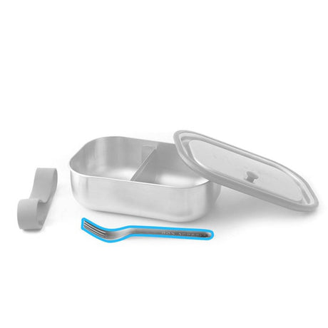 BLACK+BLUM stainless steel lunch fork replacement part, durable utensil for eco-friendly lunch containers.
