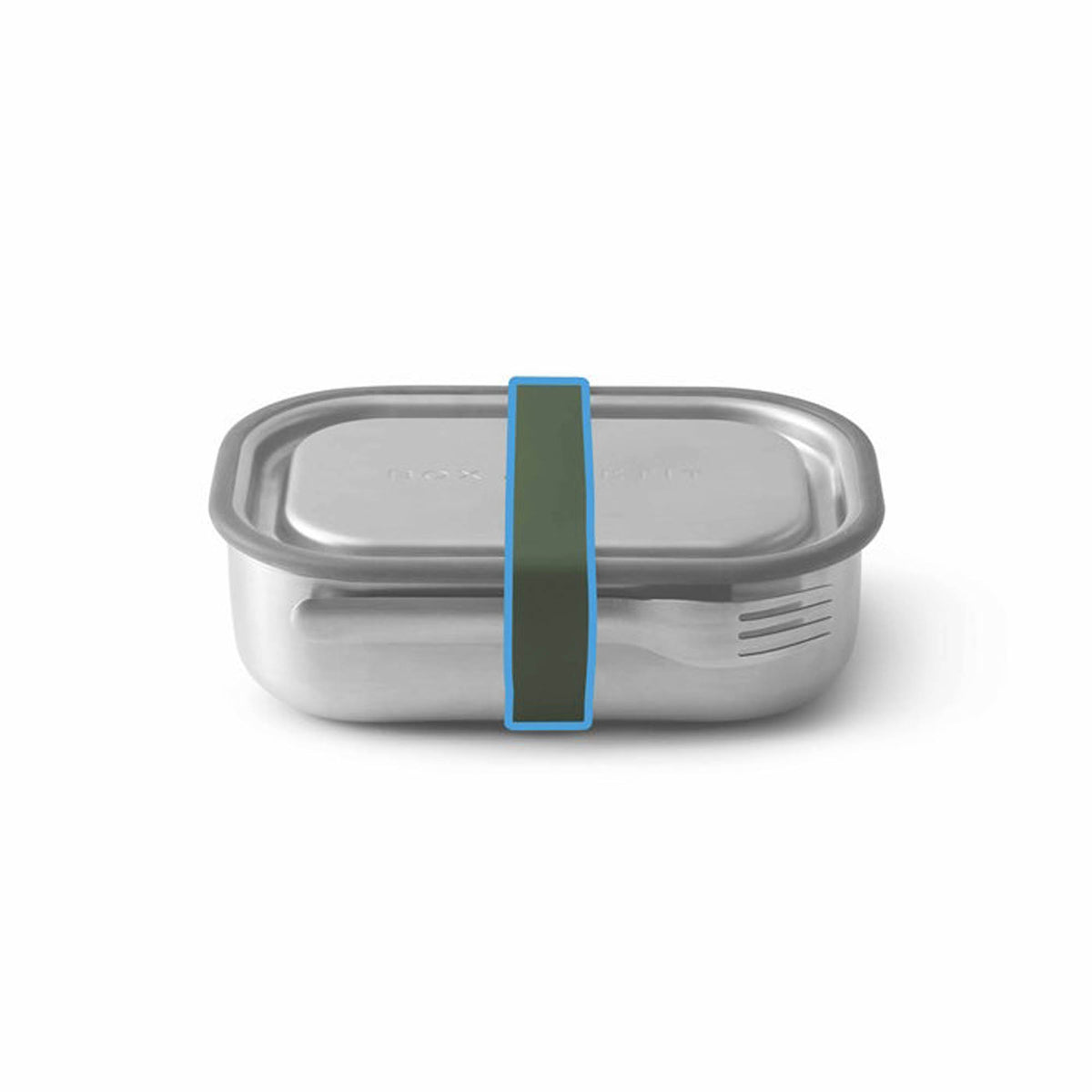 BLACK+BLUM silicone replacement band for stainless steel containers, showcasing a flexible, durable silicone strap.