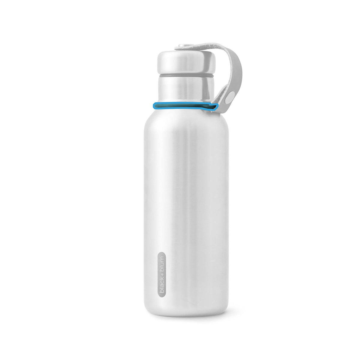 BLACK+BLUM insulated bottle ring replacement part, close-up of the black rubber ring for thermal flask.