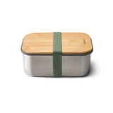 BLACK+BLUM sandwich lunch box in olive green, 1250 ML, with a sleek, durable design for storing sandwiches and snacks.