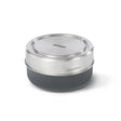 BLACK+BLUM TO-GO lunch container in slate color, durable plastic lunch box with secure lid for on-the-go meals.