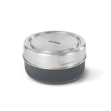 BLACK+BLUM TO-GO lunch container in slate color, durable plastic lunch box with secure lid for on-the-go meals.