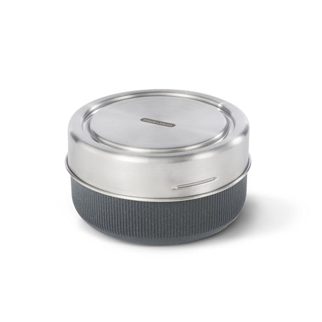 BLACK+BLUM TO-GO lunch container in slate color, durable plastic lunch box with secure lid for on-the-go meals.