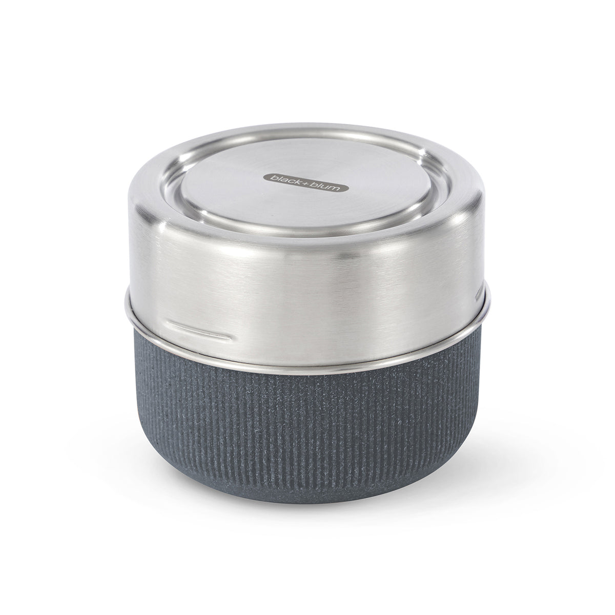 BLACK+BLUM TO-GO Lunchschale in schiefer with secure lid, ideal for portable meals and snack storage.