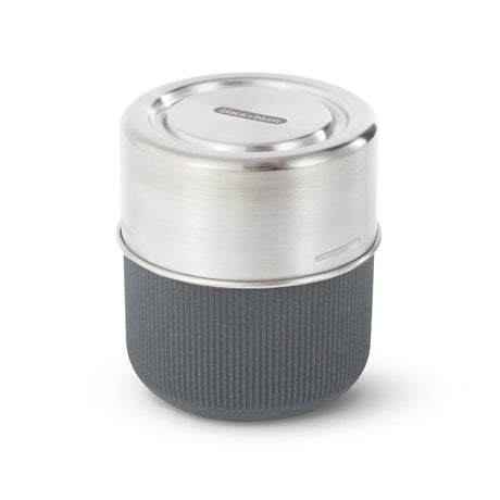 BLACK+BLUM TO-GO lunch container in slate gray, made of durable material, designed for convenient, stylish lunch storage.