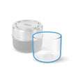 BLACK+BLUM replacement glass for lunch container, showcasing clear, durable glass part designed for lunch box accessories.