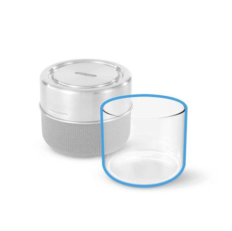 BLACK+BLUM replacement glass for lunch box, showcasing clear, durable glass insert designed for BLACK+BLUM lunch containers.