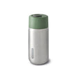 BLACK+BLUM orange TO-GO thermobecher with 340ml capacity, featuring a sleek, portable design for hot beverages.