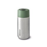 BLACK+BLUM orange TO-GO thermobecher with 340ml capacity, featuring a sleek, portable design for hot beverages.