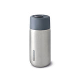 BLACK+BLUM orange TO-GO thermobecher with 340 ML capacity, showing a sleek, insulated travel mug for hot and cold drinks.