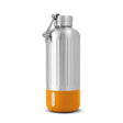 BLACK+BLUM Explorer insulated water bottle in vibrant orange, designed for keeping drinks hot or cold on the go.