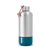 BLACK+BLUM Explorer insulated bottle in orange, showcasing a sleek design and secure cap for hot or cold beverages.
