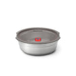 Black+Blum stainless steel multifunctional storage tin with a sleek, modern design and secure lid for versatile kitchen use.