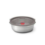 Black+Blum stainless steel multifunctional storage tin with a sleek, modern design and secure lid for versatile kitchen use.