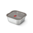 BLACK+BLUM stainless steel multifunctional storage container with secure lid, ideal for kitchen organization and food storage.
