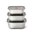 BLACK+BLUM 3-piece multifunction storage set with 650ml, 900ml, and 1200ml containers for kitchen organization.