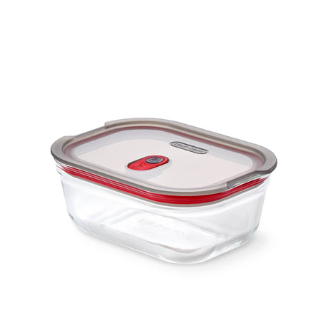 Black+Blum glass multifunction storage jar with airtight lid for kitchen organization and food storage.