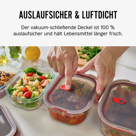 Black+Blum glass multifunction storage jar with a sleek design, ideal for kitchen organization and food storage.