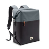 BLACK+BLUM 20L foldable cooler backpack showing insulated fabric and adjustable straps on a white background.