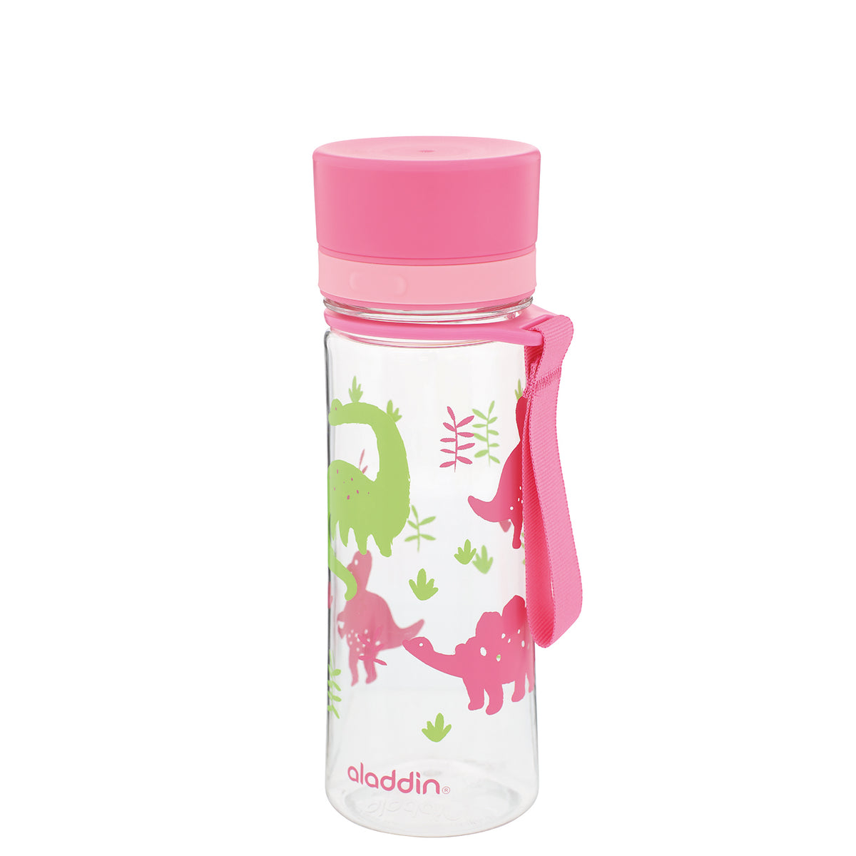 Pink ALADDIN FIRST AVEO Trinkflasche with 350 ml capacity, featuring a sleek design and secure lid for everyday hydration.