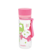 Pink ALADDIN FIRST AVEO Trinkflasche with 350 ml capacity, featuring a sleek design and secure lid for everyday hydration.