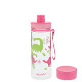 Pink ALADDIN FIRST AVEO Trinkflasche with 350 ml capacity, made of durable material, featuring a secure screw cap and ergonomic design.