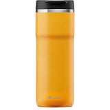 ALADDIN Barista thermobecher in Sonnen-Gelb with 470ml capacity, stainless steel travel mug with lid and durable design.
