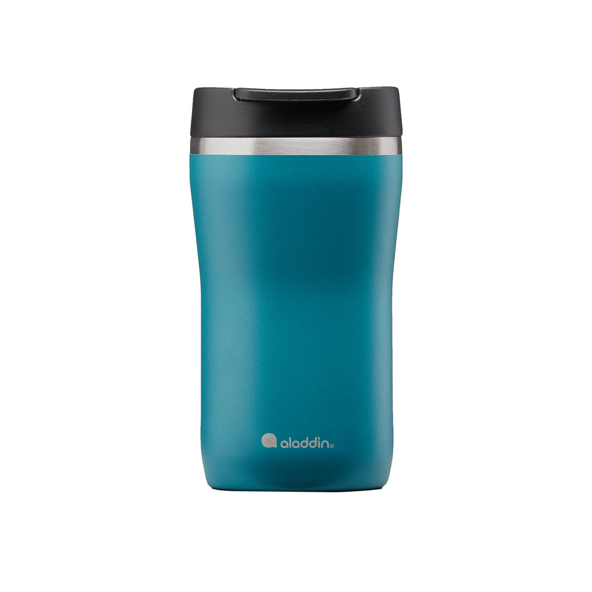 ALADDIN Barista thermobecher in marine blue, 250ml, stainless steel travel mug with lid for hot beverages.