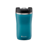 ALADDIN Barista marine-blue 250ml thermobecher with stainless steel insulation and spill-proof lid for hot beverages.