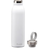 ALADDIN Chilled Schnee-Weiß insulated bottle with sleek white design, 550ml capacity, perfect for keeping drinks cold.