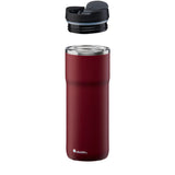ALADDIN Barista thermobecher in burgundy, 470 ml, showing a sleek stainless steel travel mug with a secure lid and ergonomic design.