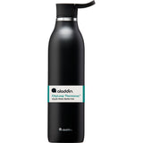 Black ALADDIN City Loop insulated bottle, 600ml, with sleek design and secure lid, perfect for keeping drinks hot or cold.