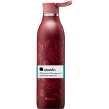 Red ALADDIN City Loop 600 ml insulated bottle with secure lid, designed for hot and cold beverages.